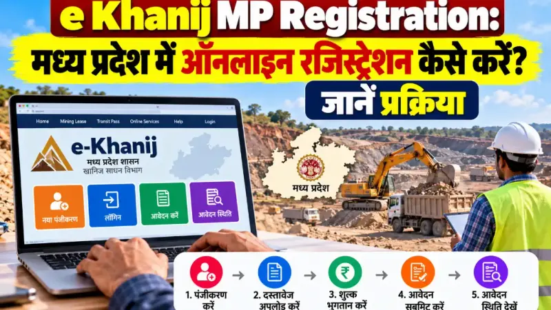 e Khanij MP Registration: मध्य प्रदेश में ऑनलाइन रजिस्ट्रेशन कैसे करें? जानें प्रक्रिया
