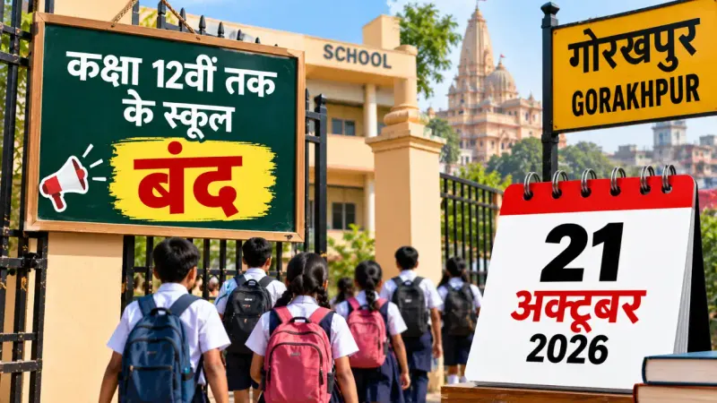 Gorakhpur School Holiday: 21 अक्टूबर को 12वीं तक के स्कूल बंद