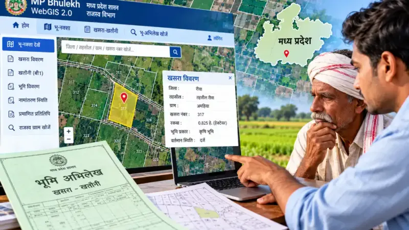 MP Bhulekh WebGIS 2.0 बड़ा अपडेट: जमीन के नक्शे और रिकॉर्ड देखने का तरीका बदला, प्रदेश के किसानों और भू-मालिकों पर सीधा असर