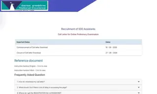 NICL Assistant Admit Card 2026 जारी, यहां से करें Download, Exam Date 27 अगस्त