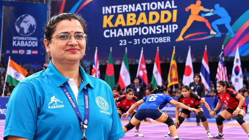 अंतरराष्ट्रीय कबड्डी चैंपियनशिप में निर्णायक बनेंगी रीवा की दर्शना ठाकरे: 23 से 31 अक्टूबर तक आयोजन