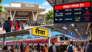 रीवा से त्योहार स्पेशल ट्रेन 3 घंटे देरी से रवाना: रविवार रात लौटी, यात्रियों को मिली अतिरिक्त सुविधा