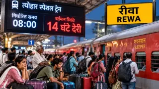 रीवा पहुंचने में त्योहार स्पेशल ट्रेन 14 घंटे लेट