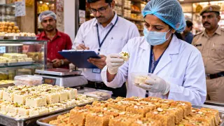 रीवा में खाद्य सुरक्षा टीम की कार्रवाई: मिल्क केक और बर्फी की गुणवत्ता में मिली गड़बड़ी