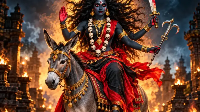 शारदीय नवरात्र का 7वां दिन: आज करें मां कालरात्रि की पूजा, भय और संकटों से मिलता है छुटकारा; जानें सरल विधि, सिद्ध मंत्र और नियम