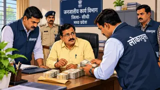 सीधी में 40 हजार की रिश्वत लेते प्रभारी मंडल संयोजक गिरफ्तार: रीवा लोकायुक्त पुलिस की टीम ने रंगे हाथ पकड़ा