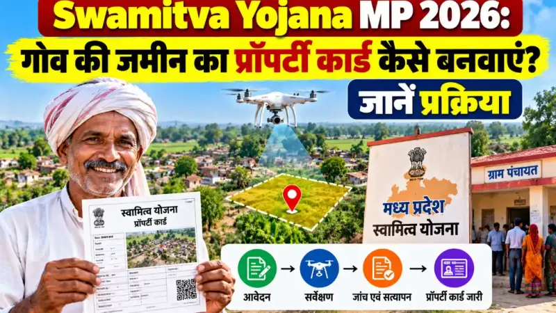 Swamitva Yojana MP 2026: गांव की जमीन का प्रॉपर्टी कार्ड कैसे बनवाएं? जानें प्रक्रिया