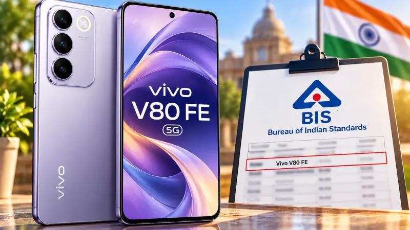 Vivo V80 FE की भारत में एंट्री के संकेत, BIS पर लिस्ट हुआ फोन