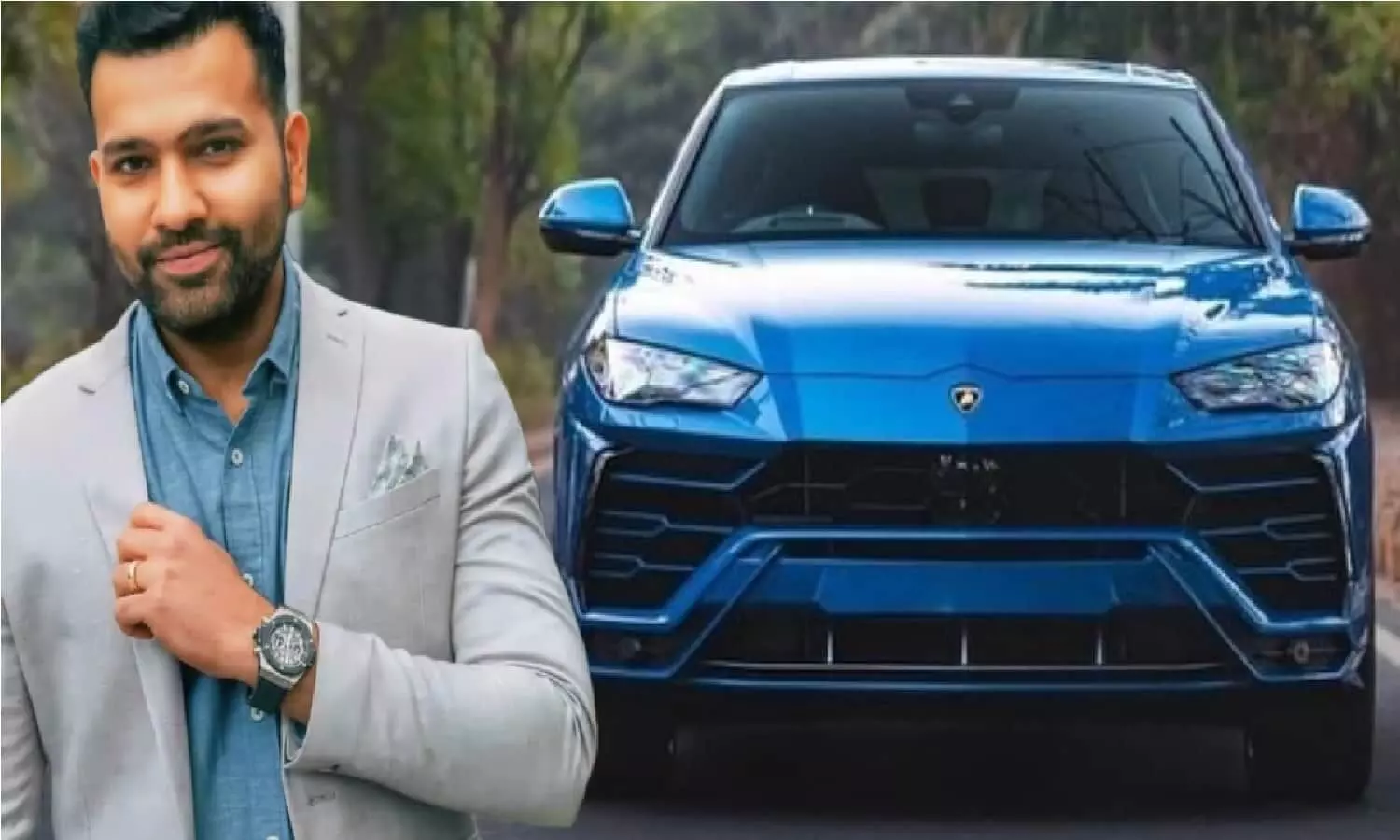 rohit sharma lamborghini urus