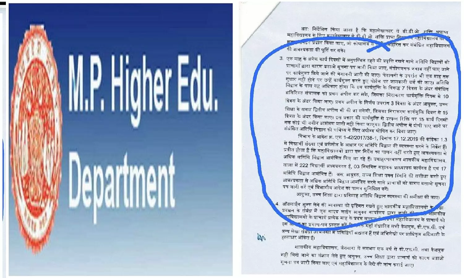 मध्य प्रदेश: महाविद्यालयीन अतिथि विद्वानों को प्राचार्य नौकरी से नहीं निकाल सकते, गाइडलाइन जारी