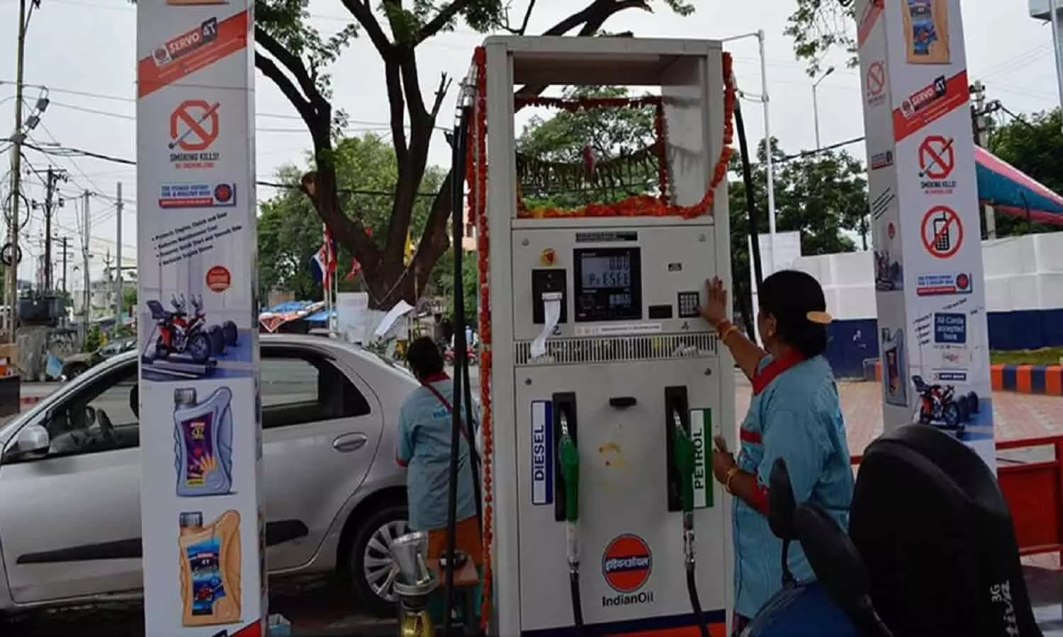 petrol pump facilities