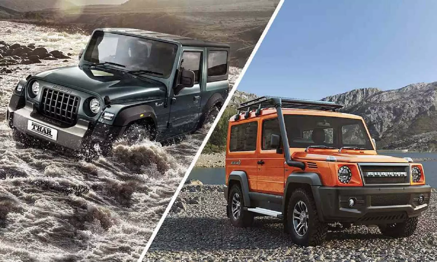 Force Gurkha vs Mahindra Thar  Comparison