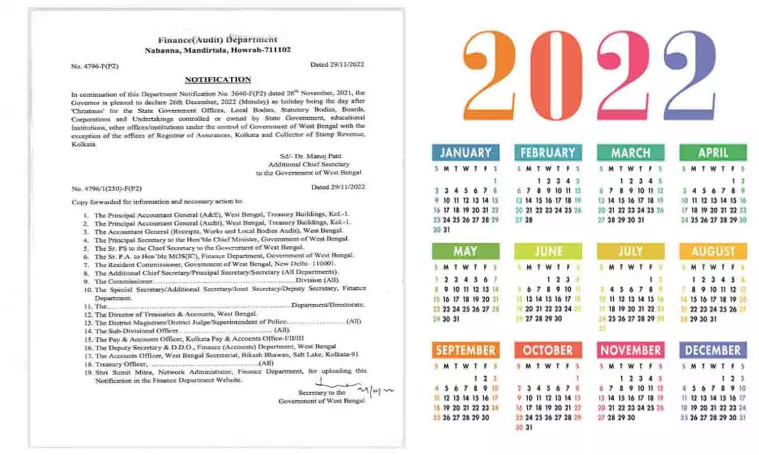 Employees Holiday Order December 2022: कर्मचारियो के लिए खुशखबरी, दिसम्बर में छुट्टियों की List जारी, फटाफट देखे