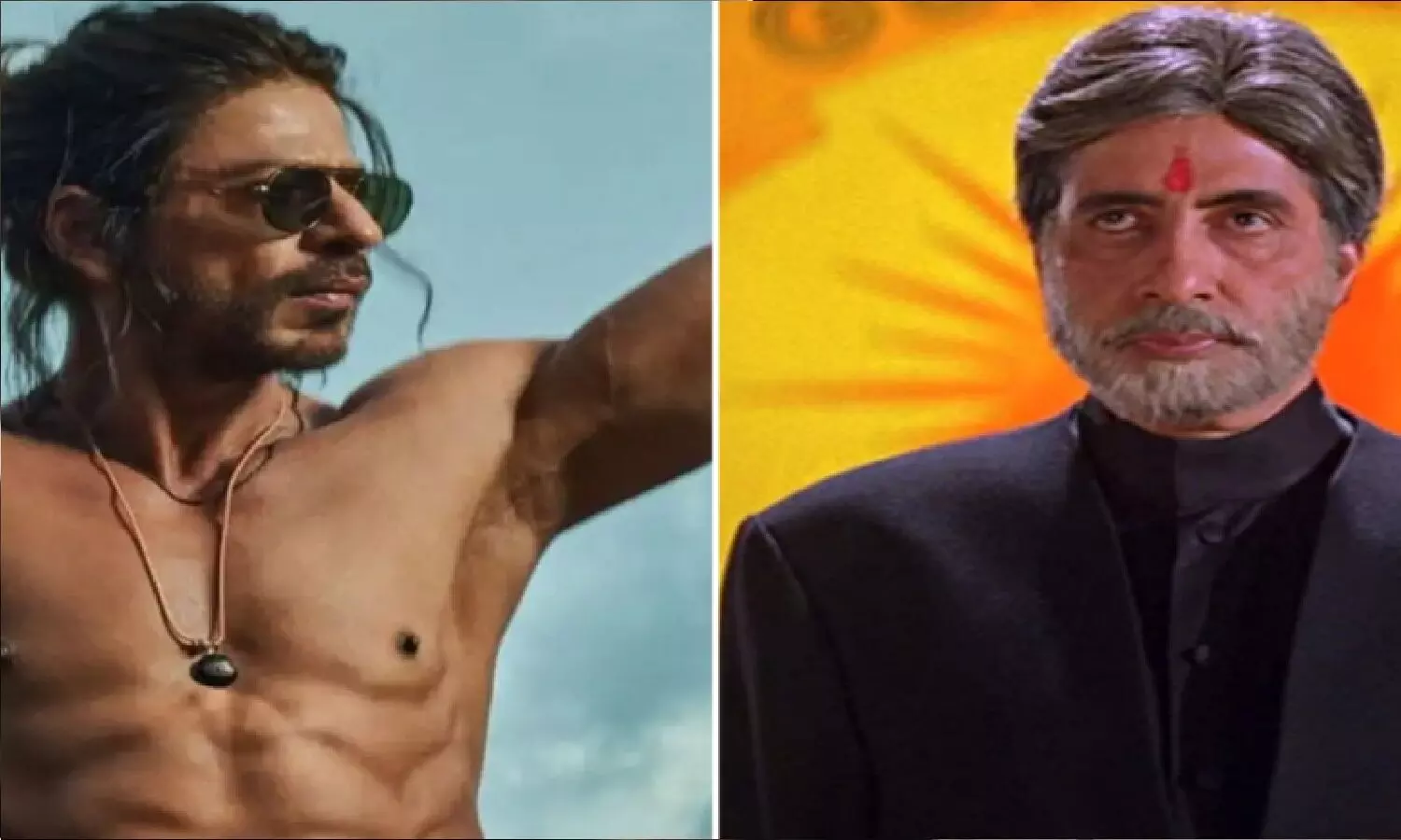 Shah Rukh Khan Vs Amitabh Bachchan At 57: 57 साल के शाहरुख़ ने दिखाए 8 पैक एब्स, इस उम्र में अमिताभ ऐश्वर्या के पिता बने थे