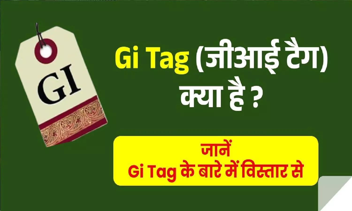 What Is GI Tag In Hindi: GI टैग क्या है? आसान भाषा में समझिये