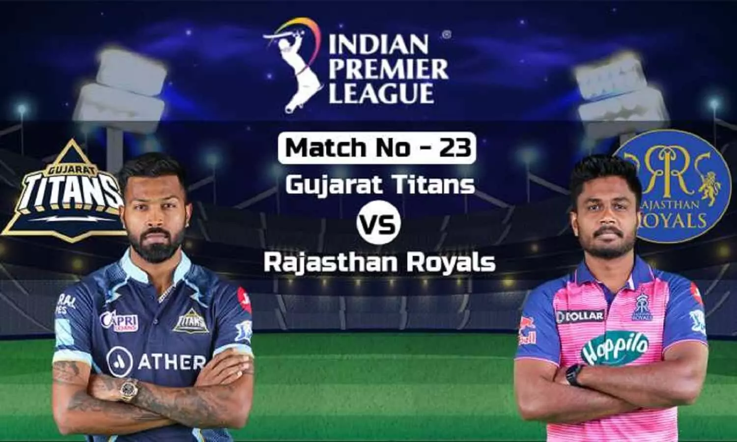 GT VS RR Dream 11 Predictions 16 April 2023: जानें Pitch Report, Playing 11 और ड्रीम टीम के बारे में