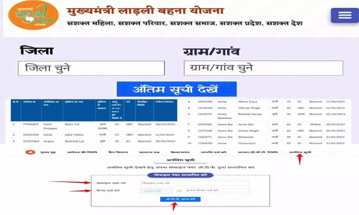 Ladli Behna Yojana 6.0 Kist List 2023: पात्र लिस्ट में देखे अपना नाम? तभी अकाउंट में आएंगे 1250 रूपए