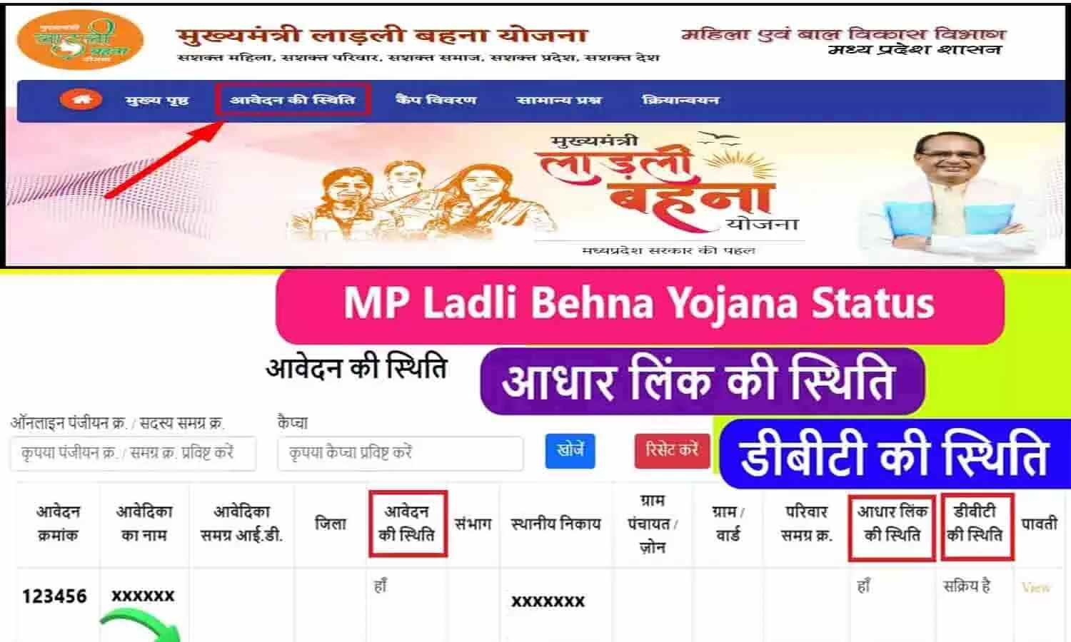 Ladli Behna Yojana Me Application Status Kaise Check Kare: लाडली बहना योजना में आवेदन स्थिति की जाँच करें 2023