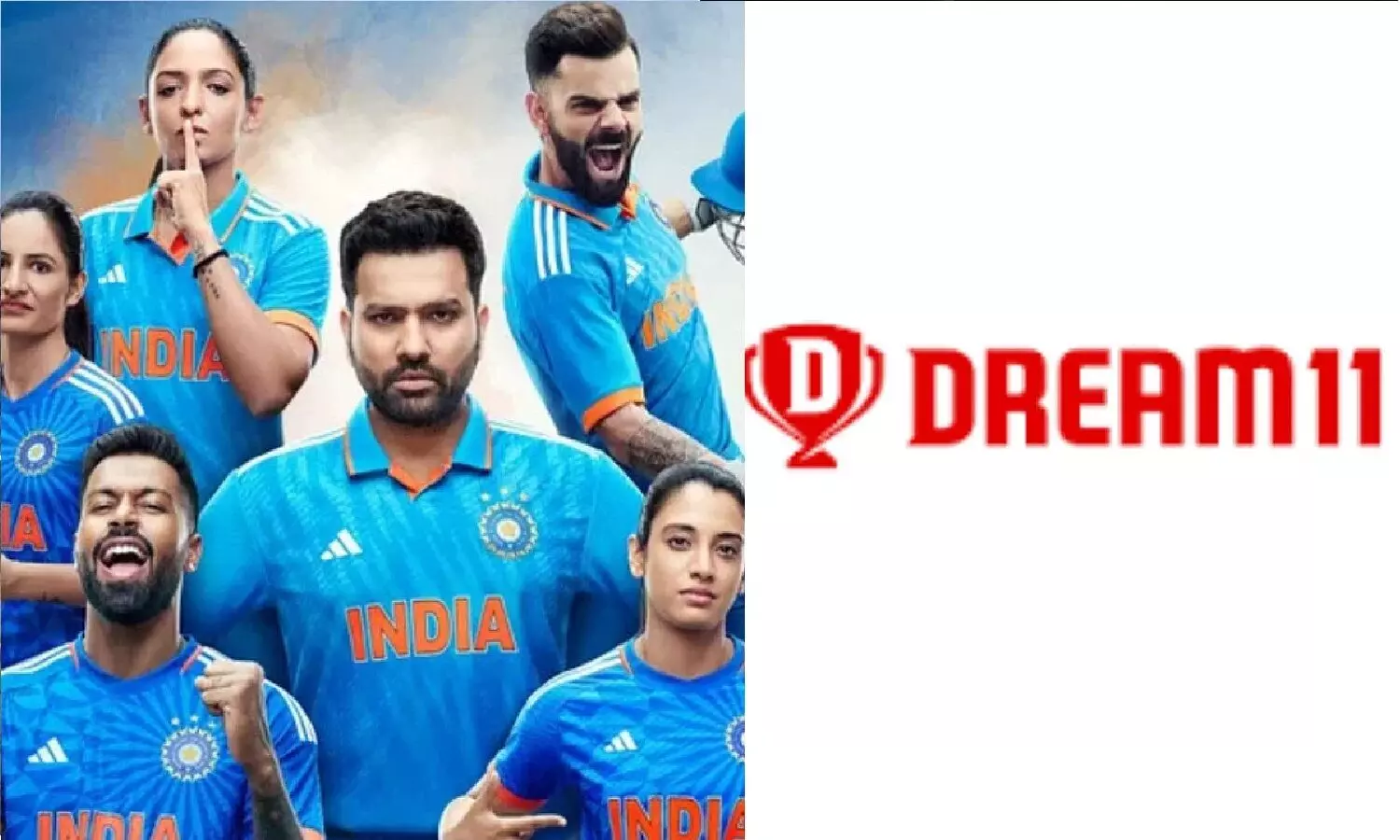 टीम इंडिया की जर्सी में अब Dream 11 नज़र आएगा, ड्रीम 11 ने 358 करोड़ रुपए देकर स्पॉन्सरशिप ली