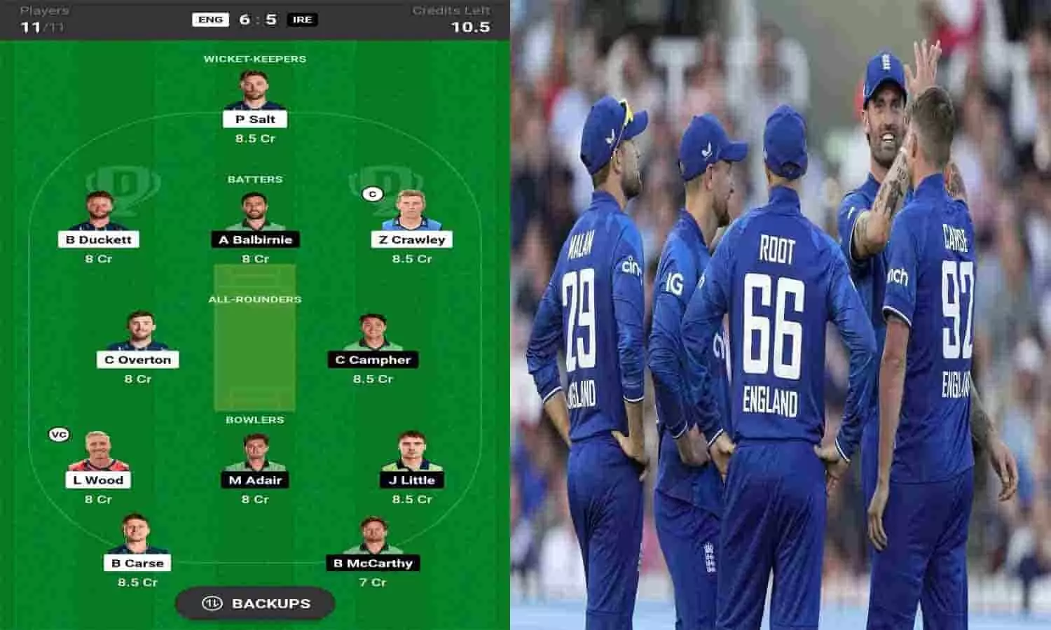 ENG vs IRE Dream11 Prediction In Hindi: England vs Ireland के मैच में इन खिलाड़ियों को करें ड्रीम11 टीम में शामिल, बन जाएंगे मालामाल