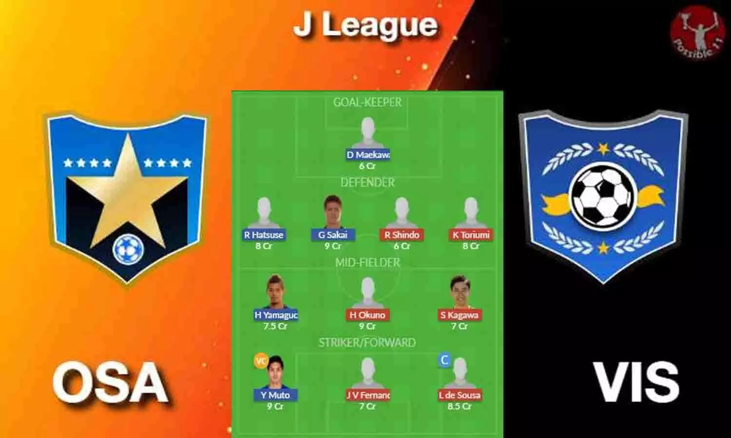 VIS VS OSA Dream11 Prediction Football Fantasy In Hindi: ये ड्रीम 11 फ़ुटबाल खिलाडी बना देंगे आपको मालामाल