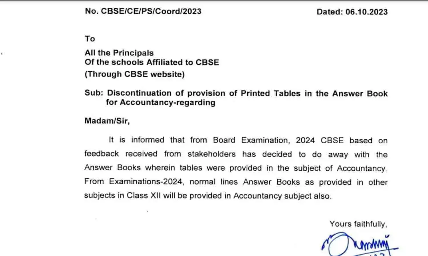 CBSE Board 12th Accountancy Exam 2024: संशोधित PDF cbse.gov.in वेबसाइट पर Download करें