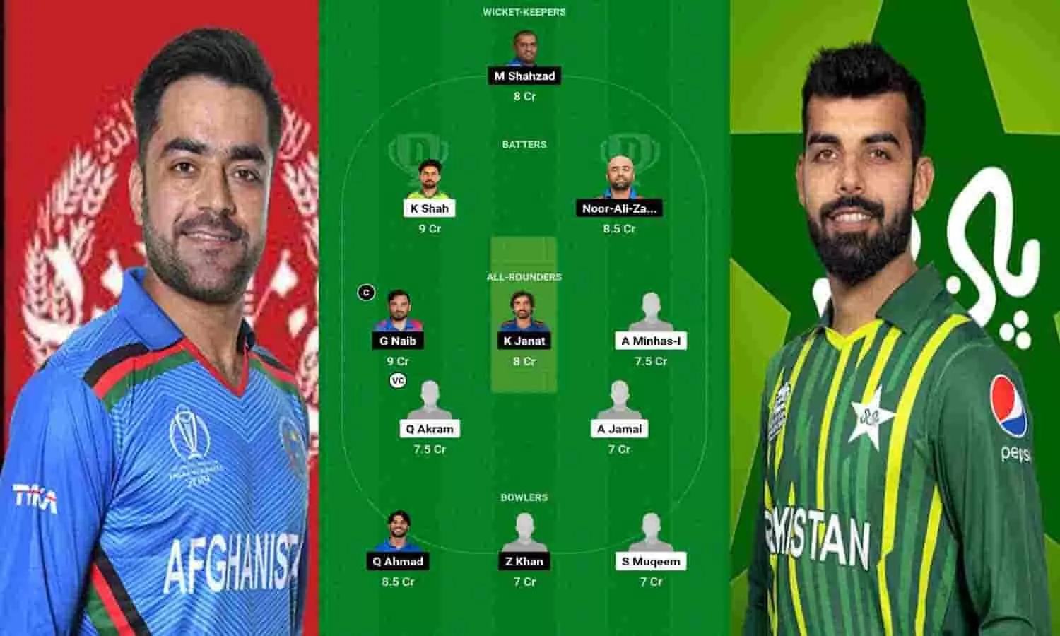 PAK vs AFG Dream11 Prediction In Hindi: मोहम्मद रिजवान कप्तान तो राशिद खान उपकप्तान, इन खिलाड़ियों को करे ड्रीम11 में शामिल, रातोरात बन जायेंगे 2 करोड़ के मालिक