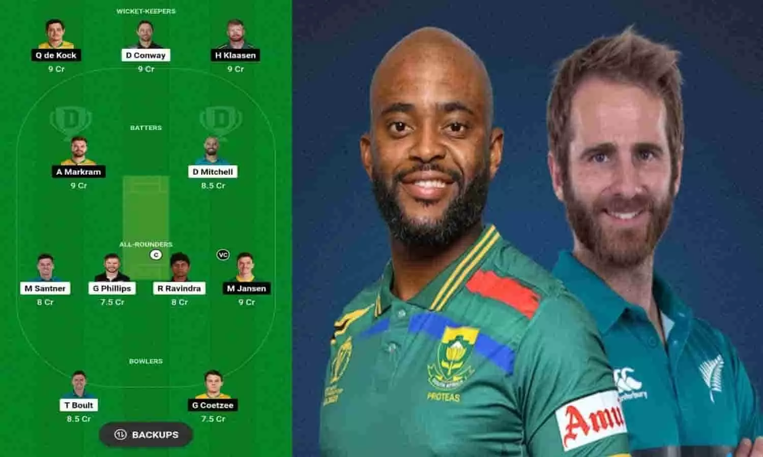 nz vs sa dream11 prediction