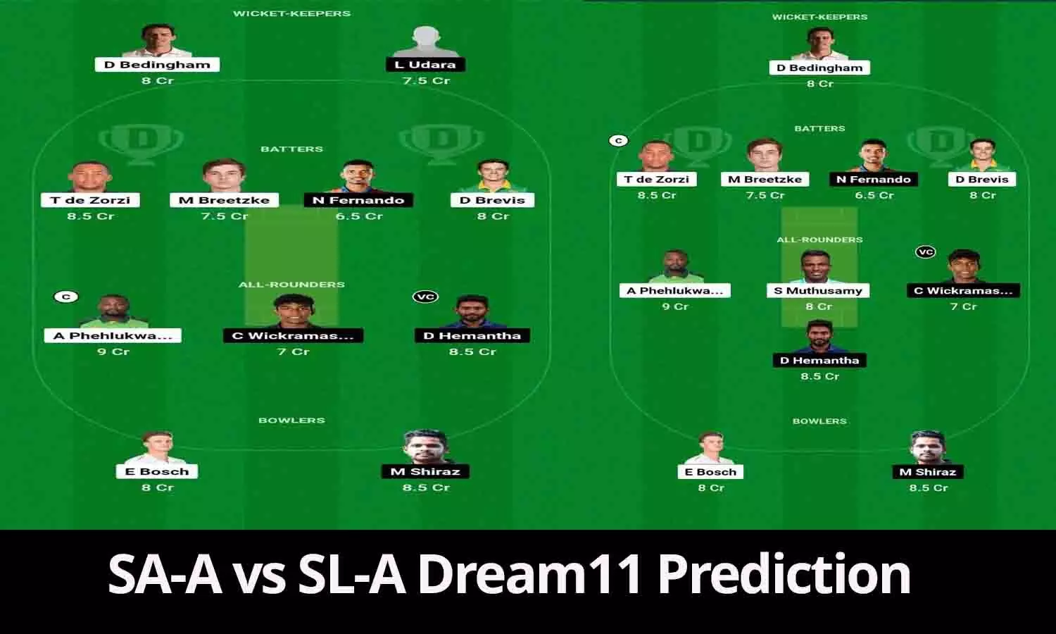 SA-A vs SL-A Dream11 Prediction:  100% काम करेगा यह खास ट्रिक, टीम बनाते ही मिलेंगे 1 करोड़ रूपए