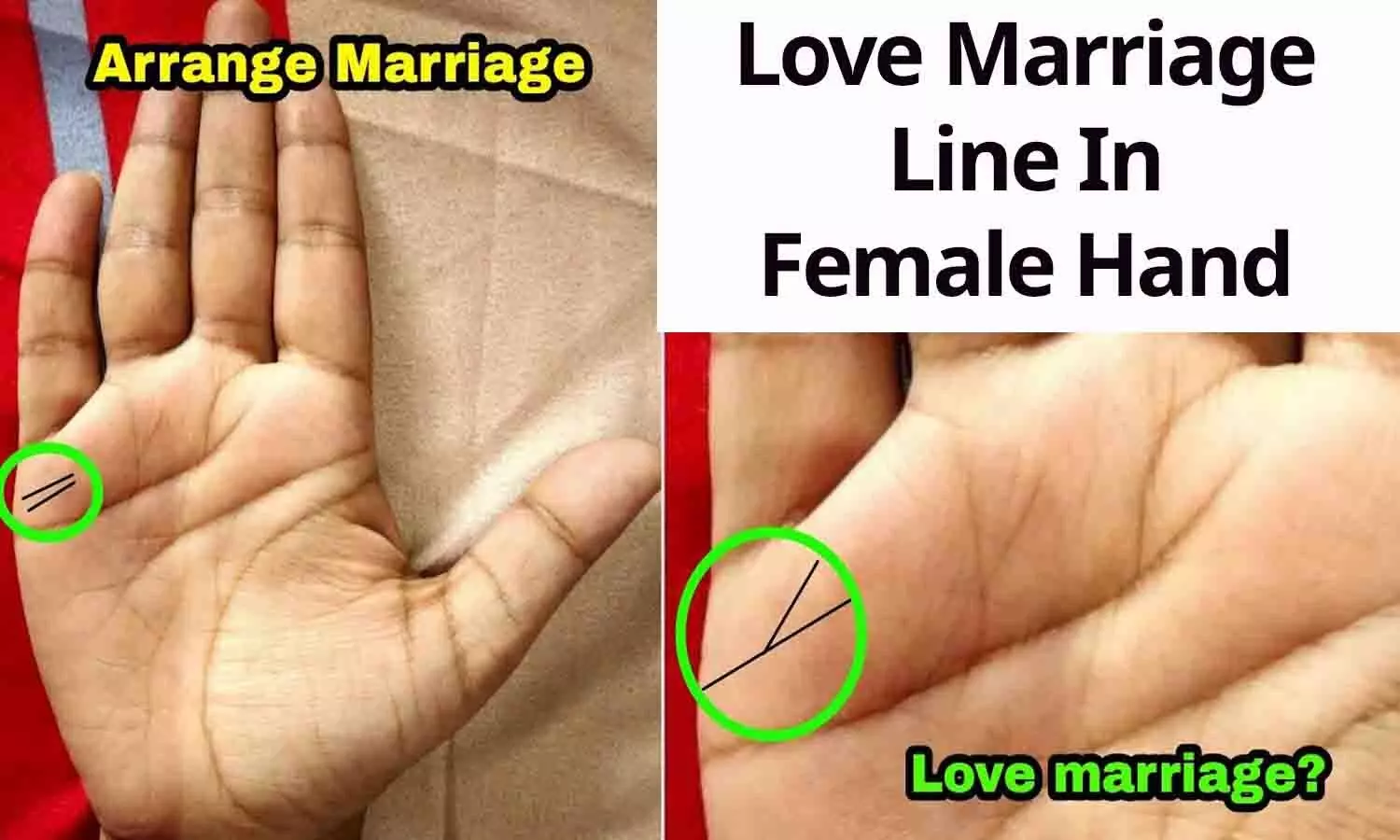 Love Marriage Line In Female Hand: अगर आपके हाँथ में है ऐसी रेखा तो आपकी होगी लव मैरिज? जाने पूरी Details....