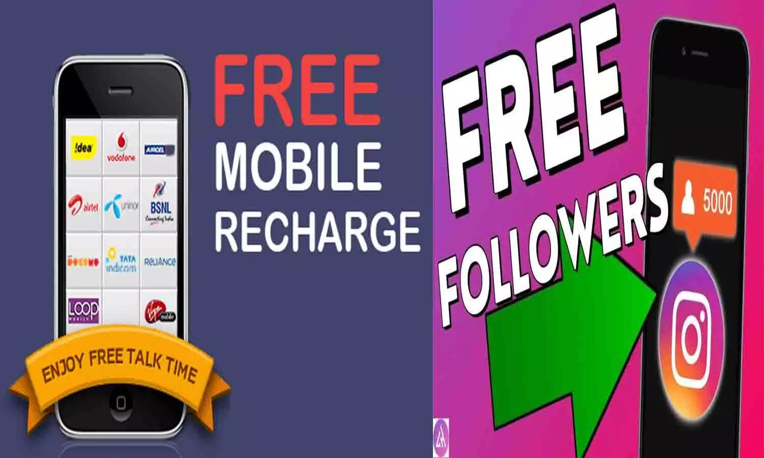 Lazy Boy Com Free Recharge And Instagram Followers: सभी सिम में 2 साल फ्री रिचार्ज के साथ 5k तक मिलेंगे इंस्टग्राम फॉलोवर्स और लाइक्स...