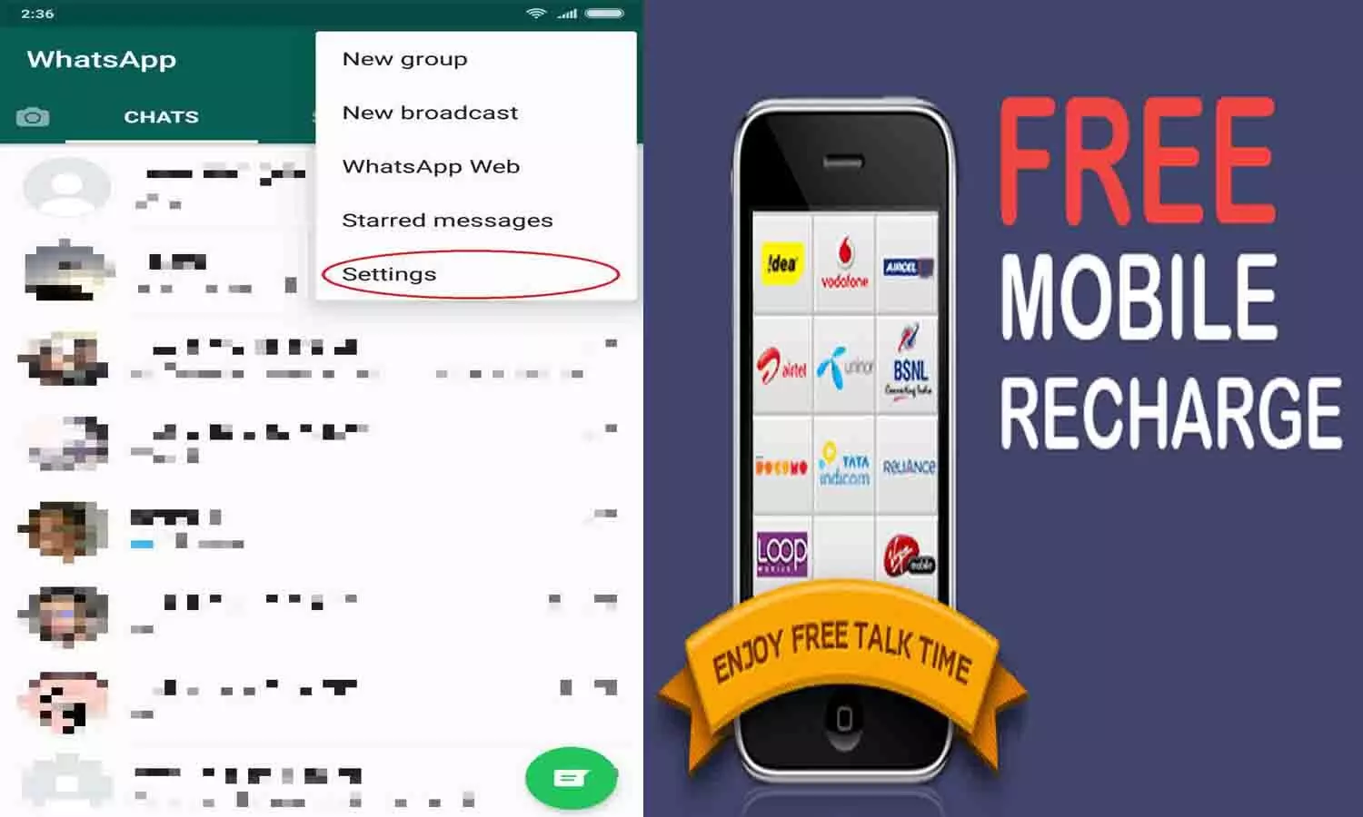 Hindiblogindia.com Whatsapp Tracker And Free Recharge: Airtel, VI और Jio के करोड़ो ग्राहकों को फ्री रिचार्ज के साथ करे किसी का भी व्हाट्सप्प ट्रैक....