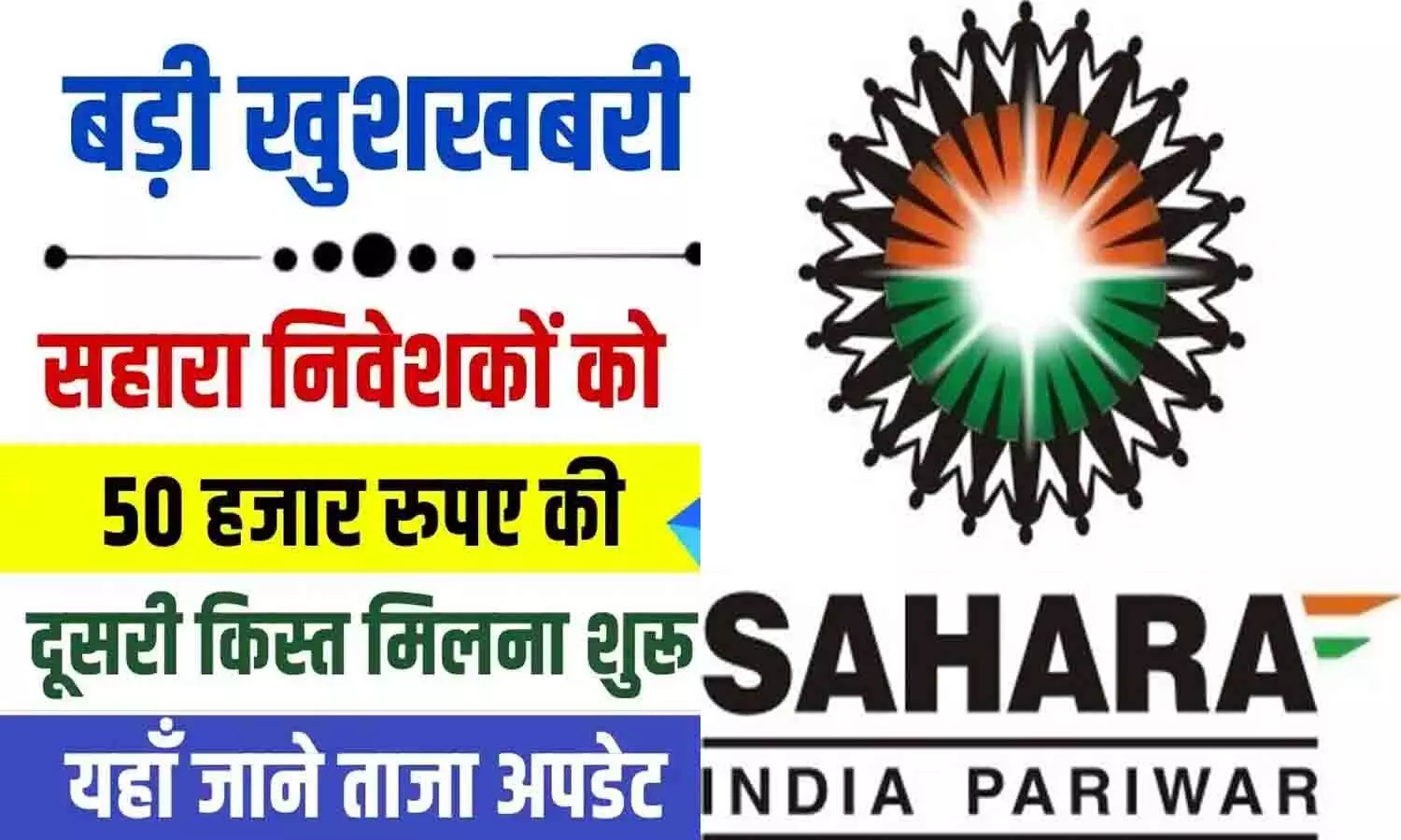 Sahara India Ka Paisa Kab Milega: आ गई Good News! इस दिन मिलेगा दूसरी किस्त के 50 हजार रुपए, जाने ताजा अपडेट