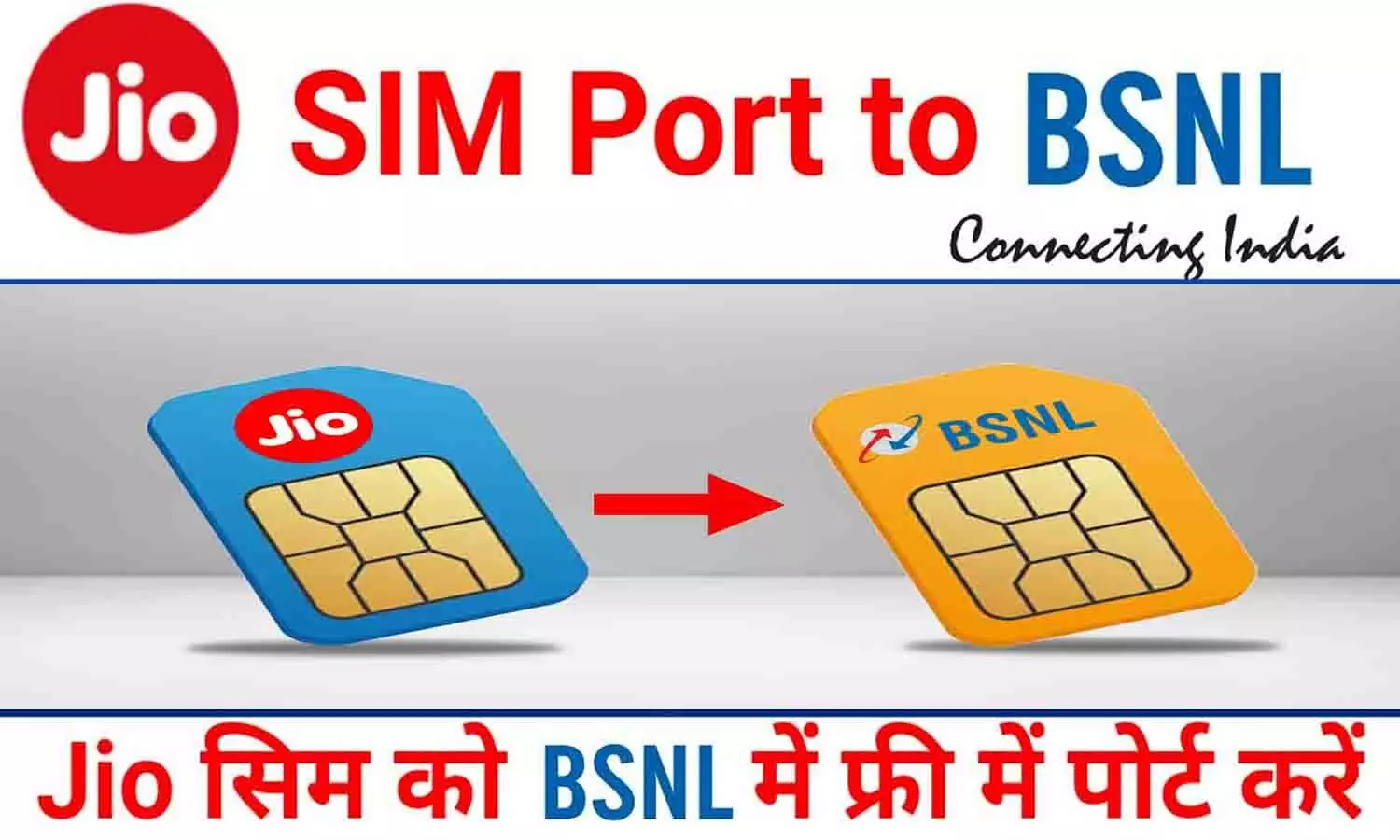 Jio To Bsnl Port: जियो को बीएसएनएल सिम में कैसे पोर्ट करें 2024