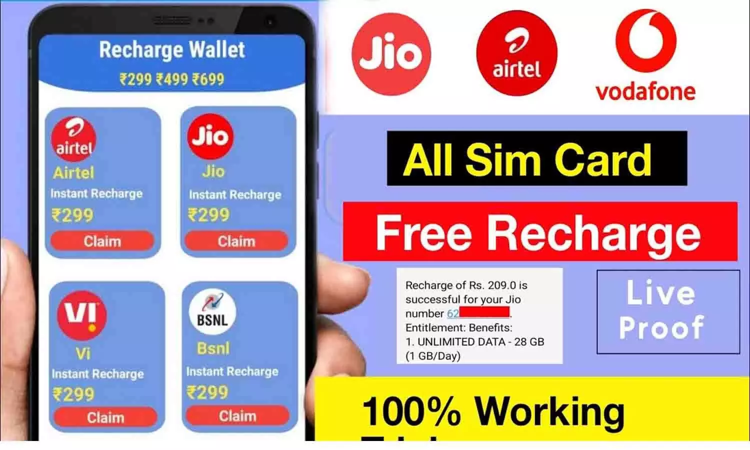 Sarkari Fayde .Com Free Recharge: 1 जनवरी 2025 से सभी सिम यूजर्स को मिलेगा फ्री रिचार्ज? जाने अपडेट...