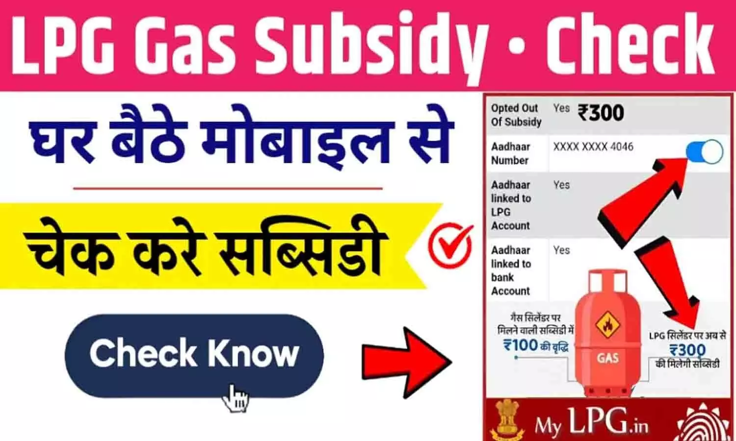 LPG Gas Subsidy 2024: सब्सिडी का पैसा जारी, यहां से करें स्टेटस चेक