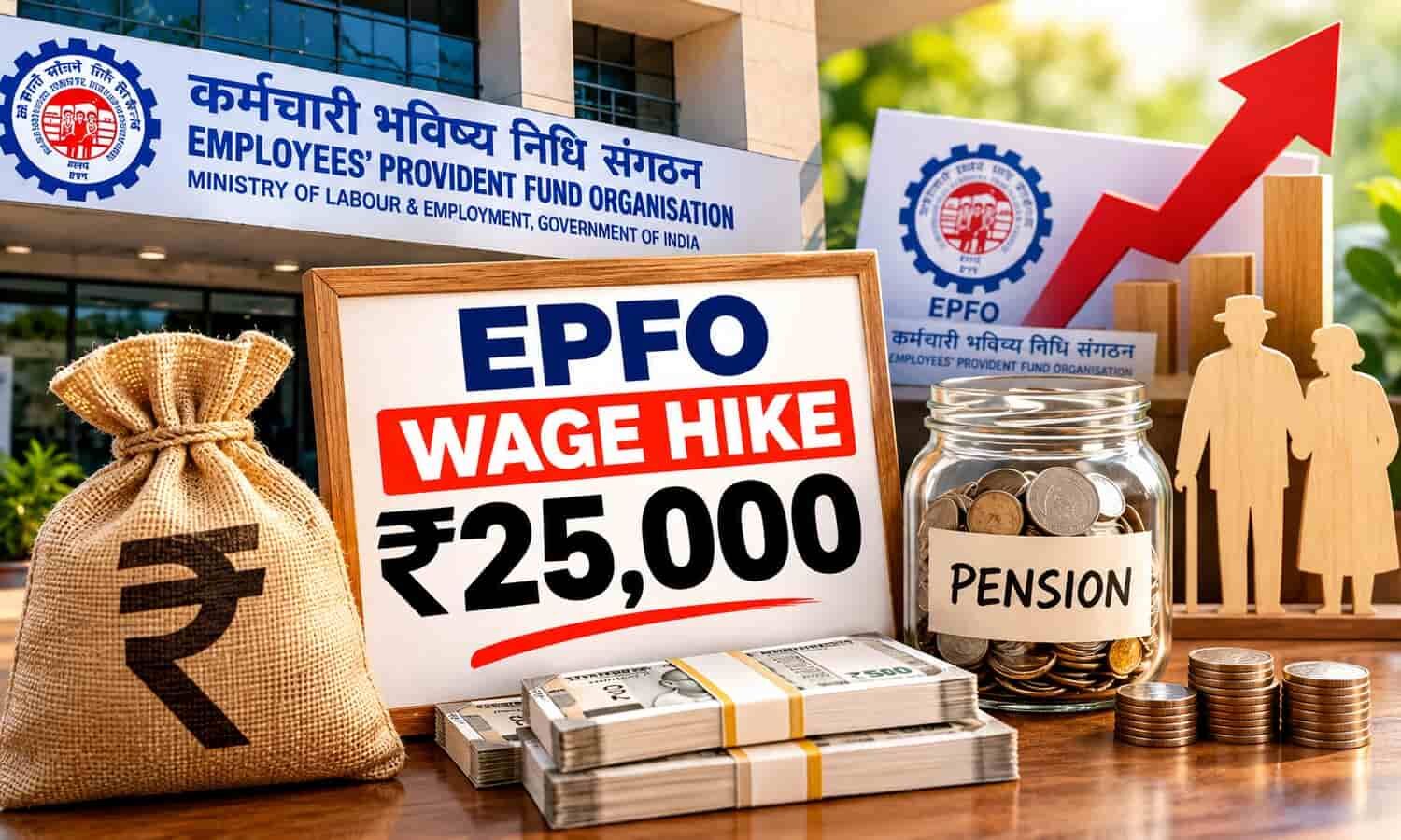 EPFO Wage Hike: ₹25,000 की नई वेज लिमिट के बाद EPS पेंशन कवरेज के बदले नियम, जानें किसे मिलेगा फायदा और किसे नहीं