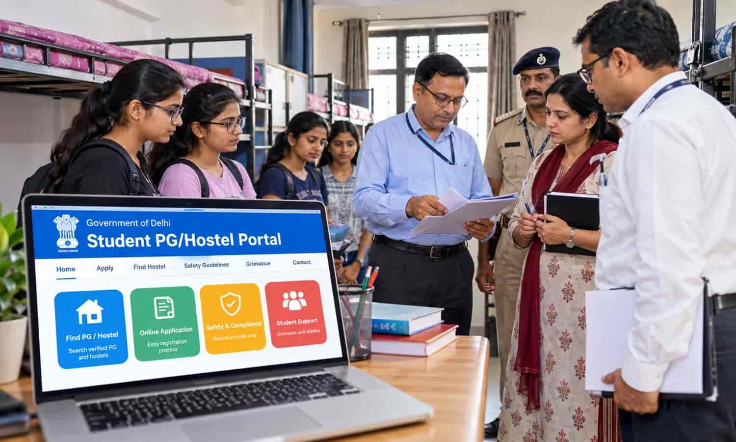 दिल्ली में छात्र पीजी के लिए ऑनलाइन पोर्टल लॉन्च करेगी सरकार, 100 हॉस्टलों के संयुक्त निरीक्षण और कड़े सुरक्षा नियमों का फैसला
